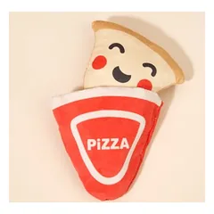 TIAKI 2 viename žaislas šunims Pizza, apie L 18 x B 17 x H 6,5 cm — 3 nuotrauka
