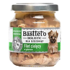 Basttet'o Holistinė veršienos filė želėje šuniukams 130g