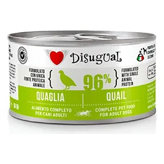 DISUGUAL MonoProtein konservas šunims su putpelėm 150g (12)