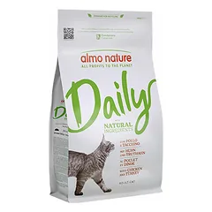 Almo Nature Cat Daily Maintenance su vištiena ir kalakutiena, sausas maistas katėms 1,2 kg parduotuvėje 1petshop.lt