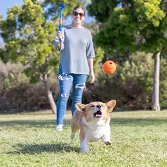 Chuckit! sulankstomas mini kamuoliukų metiklis Fetch & Fold, žaislas šunims, Labai mažiems < 4 kg — 3 nuotrauka