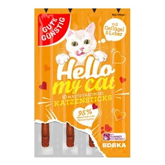 Skanėstas katėms pagaliukai su paukštiena ir kepenėlėmis, 10x5 g