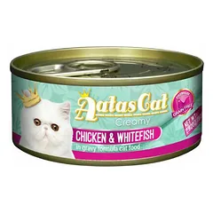 Aatas Cat Creamy Chicken & Whitefish paštetas suaugusiems katams, 80 g