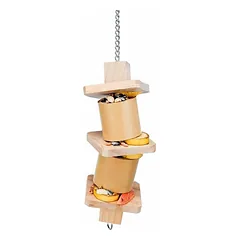 Trixie Žaislas/lesykla paukščiams: Snack toy, bamboo/wood, 35 cm — 2 nuotrauka