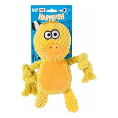 Happet pliušinis žaislas šuniui, geltona antis, 22cm