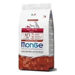 Monge Mini Adult Lamb (ėriena) sausas pašaras šunims
