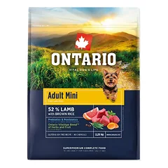 Ontario Adult Mini Lamb & Brown Rice 2,25kg