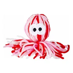 Duvo+ Katzenspielzeug Wooly Oktopus mit Sound rot/weiß