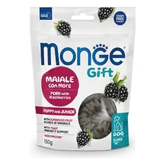 Monge GIFT Dog Super "M" Puppy&Junior Kiauliena/gervuogės 150 g