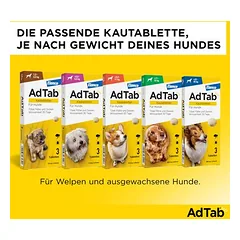 AdTab kramtomosios tabletės dideliems šunims, 11-22 kg — 4 nuotrauka