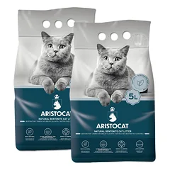 ARISTOCAT Bentonite Plus natūralus bentonito kraikas 10 l (2 x 5 l)