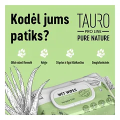 Šunų ir kačių kailio priežiūros drėgnos servetėlės, 40 vnt. — 4 nuotrauka