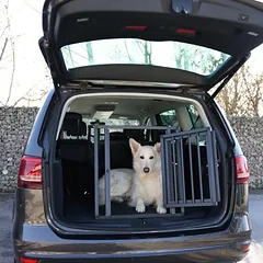Kerbl Pet transportavimo dėžė Vacation iš aliuminio, grafito spalvos, B 55 x T 77 x H 50 cm — 2 nuotrauka