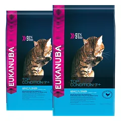 EUKANUBA Cat Senior All Breeds Top Condition Chicken & Liver 20 kg (2 x 10 kg)