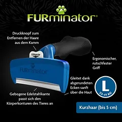 FURminator deShedding Tool L trumpaplaukiams šunims, Labai dideliems > 45 kg — 4 nuotrauka