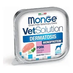 Monge VetSolution Canine Dermatosis Monoprotein Pork 150 g parduotuvėje akvanamai.lt