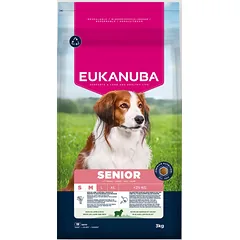 Eukanuba Life Care Senior S/M sausas maistas senyviems šunims su ėriena ir ryžiais, 3 kg