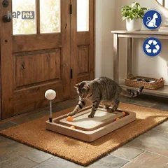 Happet draskymo lenta su kamuoliuku katėms, 40x33 cm — 3 nuotrauka