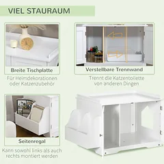 Katinų tualetas 86 × 48 × 52 cm — 5 nuotrauka