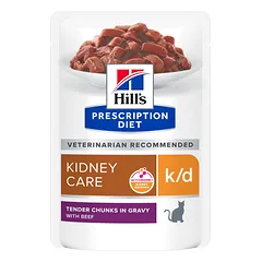 Hill's PD Feline k/d Beef Pouch 12x85g, 12 x 85 g — 1 nuotrauka