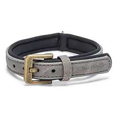 Beeztees antkaklis šunims Balacron Ax iš dirbtinės odos, pilkas, Reguliavimas: 29-35 cm — 2 nuotrauka