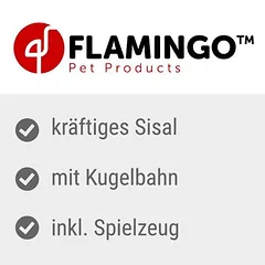 Flamingo draskymo stulpelis katėms Brigitte, ruda — 2 nuotrauka