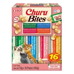 Churu Bites suktinukai su vištiena skanėstai katėms, 16 vnt.