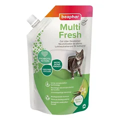 Beaphar Multi Fresh Vanilės ir Meliono dezodorantas kačių kraiko dėžutei su vanilės ir meliono aromatu, 400 g