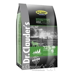 DR. CLAUDER’S SENSITIVE ADULT sausas maistas suaugusiems šunims su ėriena ir ryžiais 4kg