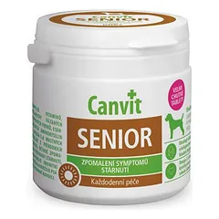 Canvit Senior tabletės senstantiesiems šunims, imuniteto ir širdies palaikymui, 100 g