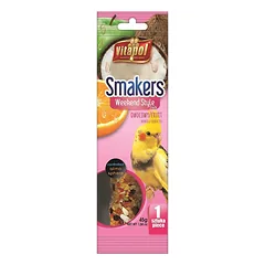Vitapol Smakers skanėstas su vaisiais paukščiams, skirtas nimfinėms papūgėlėms, 45 g