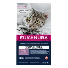 EUKANUBA – Eukanuba maistas kačiukams – begrūdis, lašiša, sausas maistas
