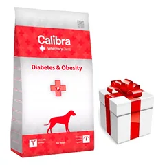 Calibra Veterinary Diets Dog Diabetes Obesity 2kg + Staigmena ŠUNIUI