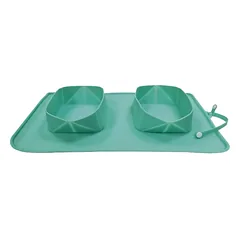 CROCI Silicone Bowl kelioninis dubenėlis 38x22x5cm