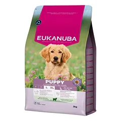 EUKANUBA Puppy Large Breeds Lamb Rice 3 kg sausa maistas didelių veislių šuniukams, turintis avienos ir ryžių