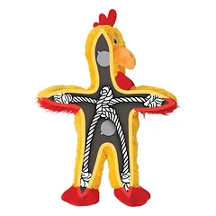 KONG Knots Chicken M/L – pliušinis žaislas šunims su vidine virve, 1 vnt. — 2 nuotrauka