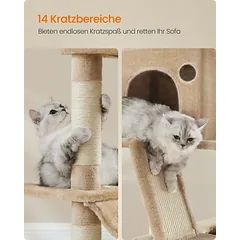 Kačių draskyklė 206 cm daugiasluoksnė — 5 nuotrauka