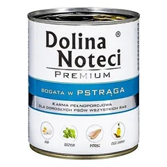 Konservai šunims su upėtakiu Dolina Noteci Premium 800 g