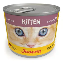 JOSERA Kitten Vištienos drėgnas kačiukų ėdalas skardinė 6 x 200g