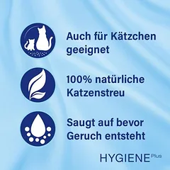 Catsan Hygiene plus kraikas katėms, 18 l — 4 nuotrauka