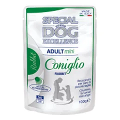 Special Dog Excellence Mini Adult Chunkies su triušiena, drėgnas maistas šunims 100 g parduotuvėje animu.lt