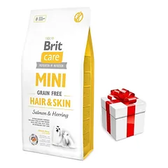 BRIT CARE Mini Grain-Free Hair&Skin 2kg + STAIGMENA ŠUNIUI