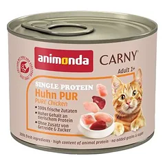 animonda Carny Single Protein Adult 6 x 200 g, drėgnas maistas katėms