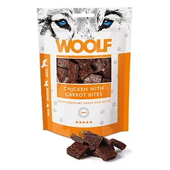 WOOLF Chicken with Carrot Bites 100g vištiena su morkomis
