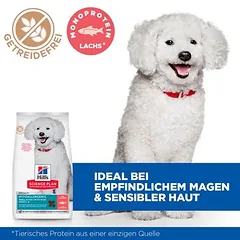 Hill's Science Plan Hypoallergenic Adult Small & Mini su lašiša, sausas maistas šunims, 5 - 9,9 kg — 3 nuotrauka