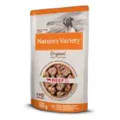 NATURE'S VARIETY MINI konservai mažų veislių šunims su jautiena