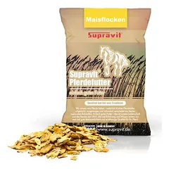 Supravit Maisflocken Pferd - Ergänzungsfutter Gewichtszunahme für Pferde