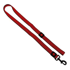 Active Dog Leash Strong S raudona nailoninė pavadė mažiems šunims su atspindinčia gija, 1,5×120 cm — 4 nuotrauka