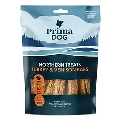 PrimaDog Northern Treats – Kalakutienos & Stirnienos juostelės 80 g