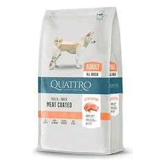 Quattro Adult All Breed Salmon sausas maistas šunims